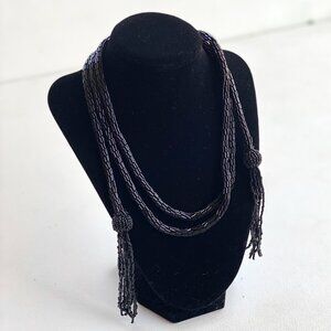 Vintage French Flapper Rope Necklace
